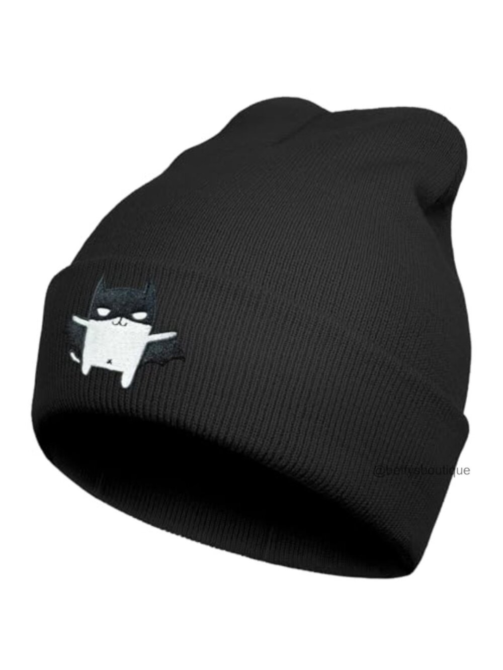 Embroidered Skull Goth Skeleton Knit Beanie Hat Unisex Winter
